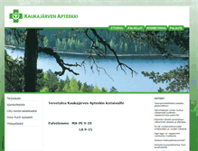 Tablet Screenshot of kaukajarvenapteekki.fi